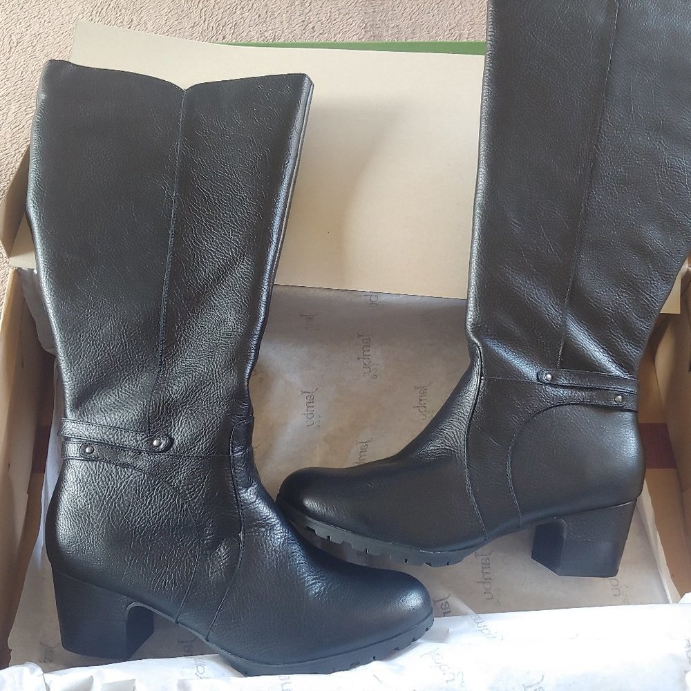BRAND NEW PERFECT Jambu Originals Chai Tall Leather Riding Boot  ***WIDE CALF***